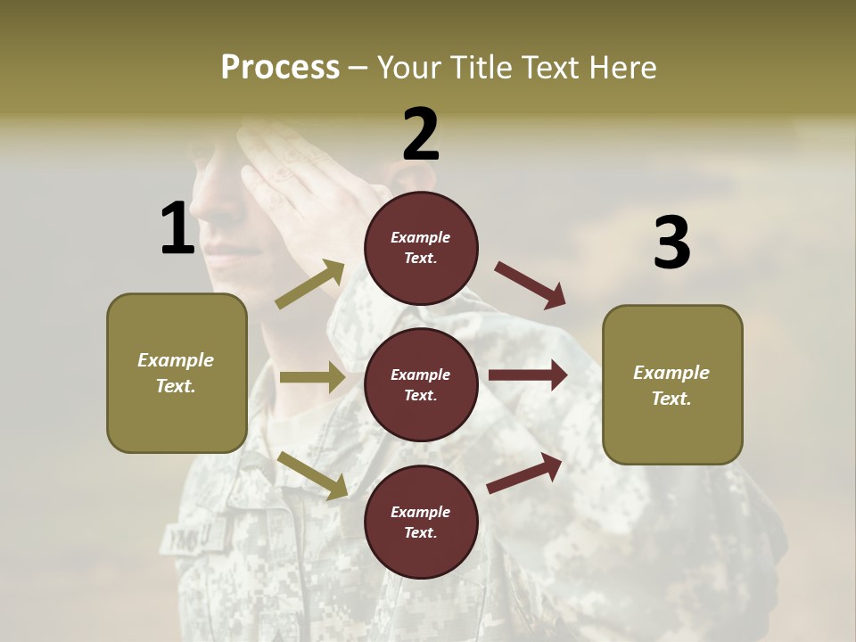 Military Peace Soldier PowerPoint Template