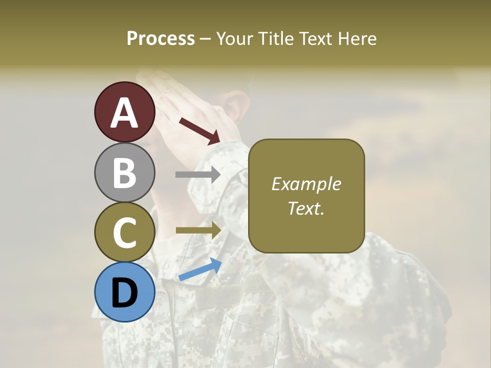 Military Peace Soldier PowerPoint Template