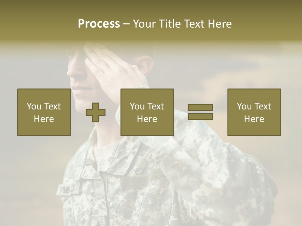 Military Peace Soldier PowerPoint Template
