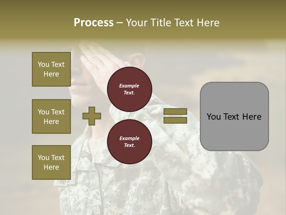 Military Peace Soldier PowerPoint Template