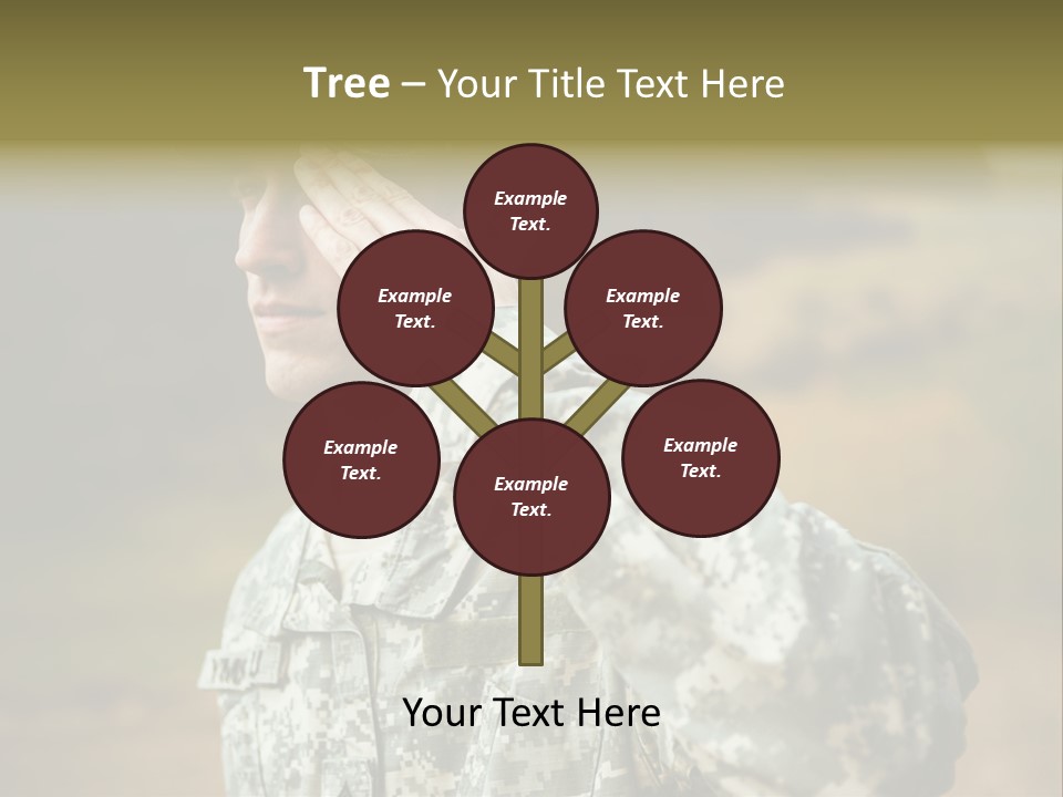 Military Peace Soldier PowerPoint Template