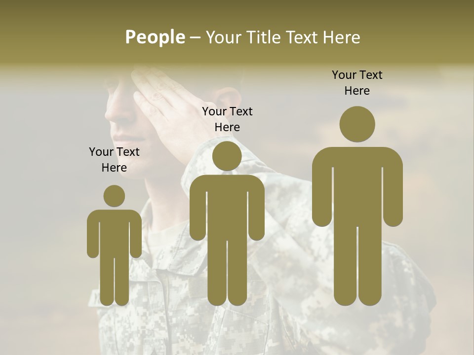 Military Peace Soldier PowerPoint Template