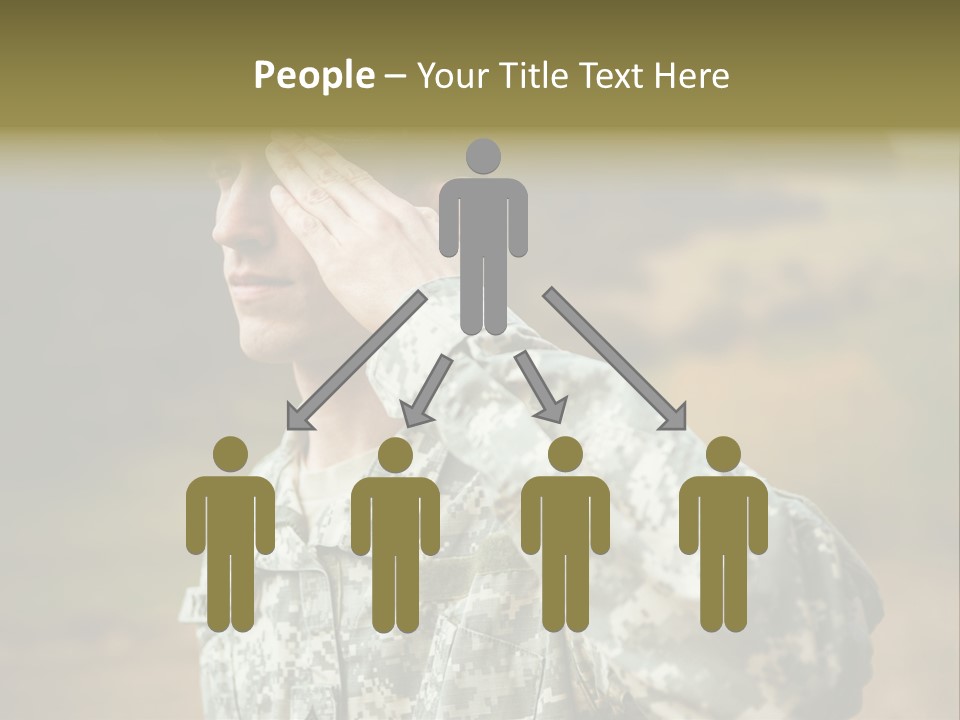 Military Peace Soldier PowerPoint Template