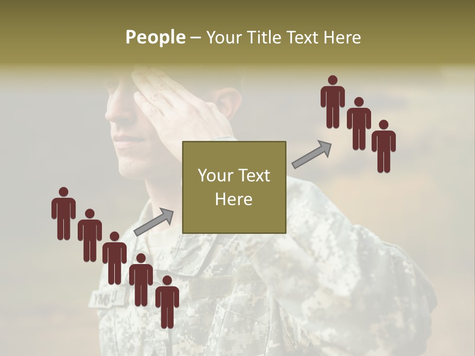Military Peace Soldier PowerPoint Template