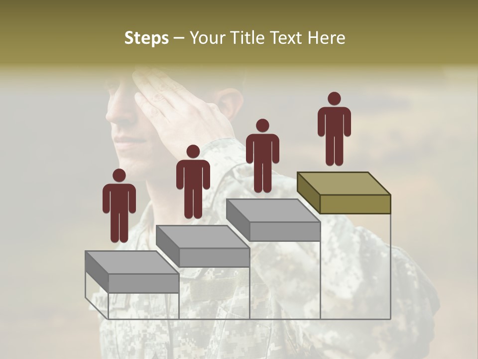 Military Peace Soldier PowerPoint Template
