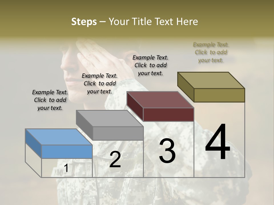 Military Peace Soldier PowerPoint Template