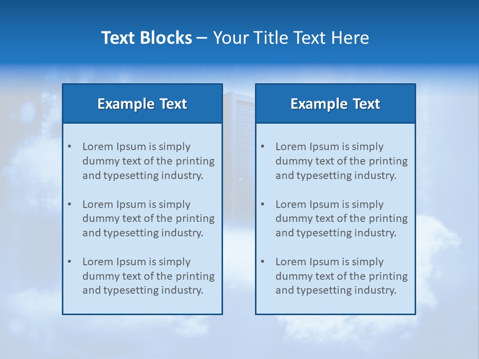 Database Data Network PowerPoint Template