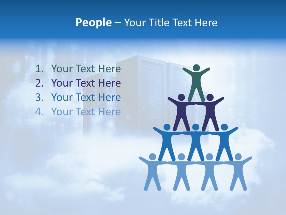 Database Data Network PowerPoint Template