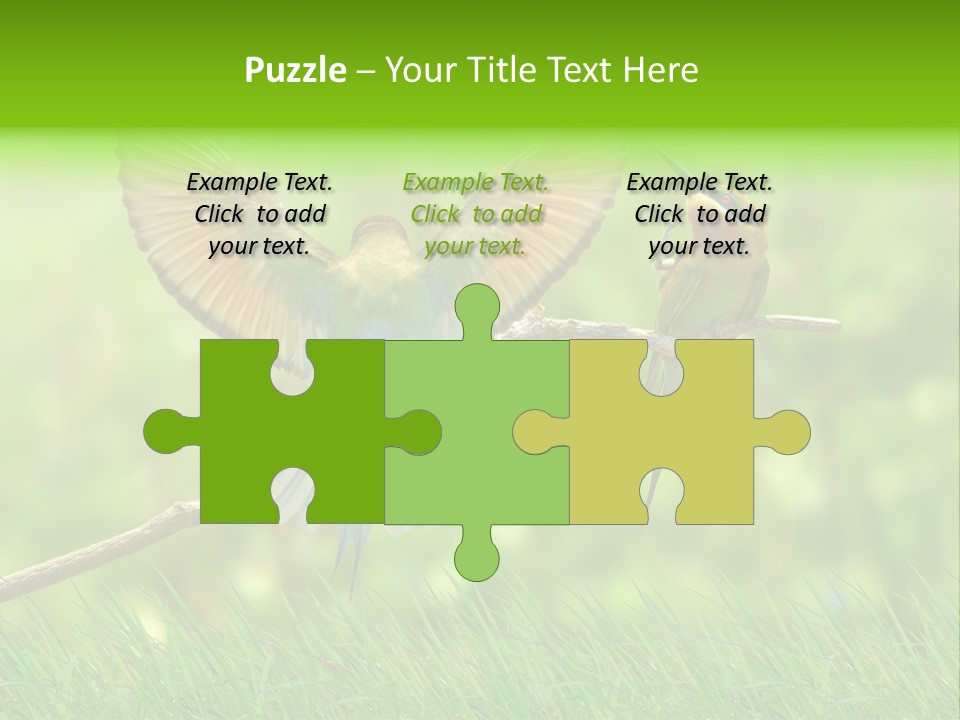 Yellow Wild Image PowerPoint Template