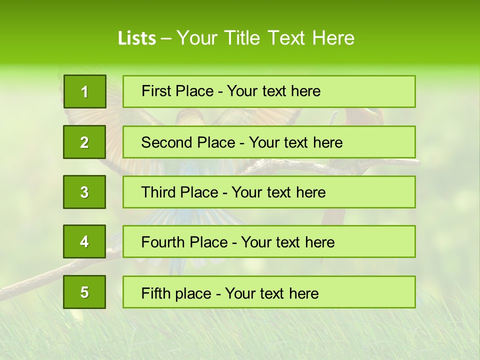 Yellow Wild Image PowerPoint Template