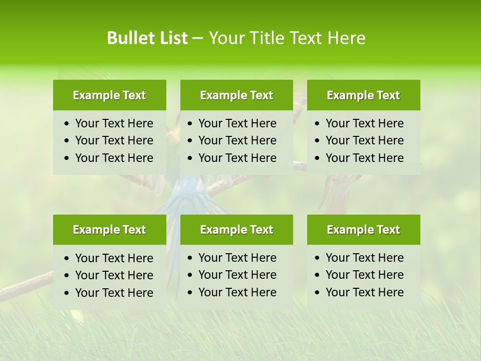 Yellow Wild Image PowerPoint Template