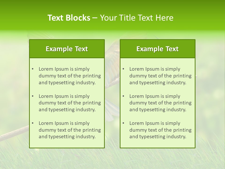 Yellow Wild Image PowerPoint Template