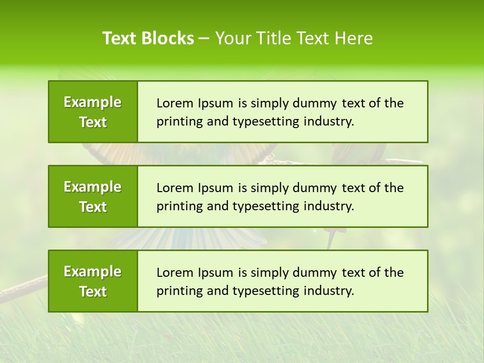 Yellow Wild Image PowerPoint Template