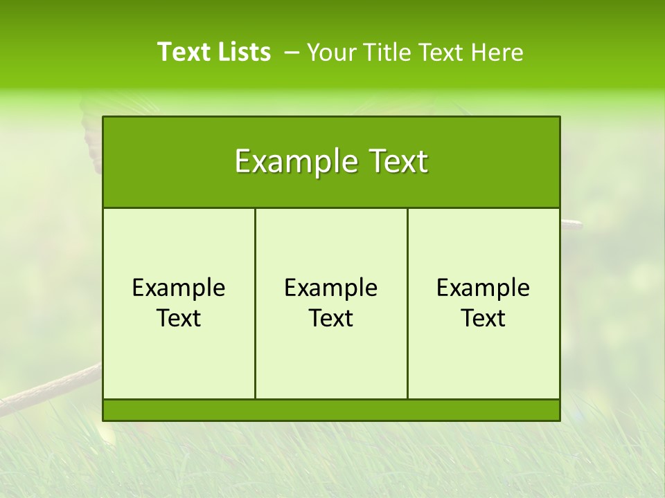 Yellow Wild Image PowerPoint Template