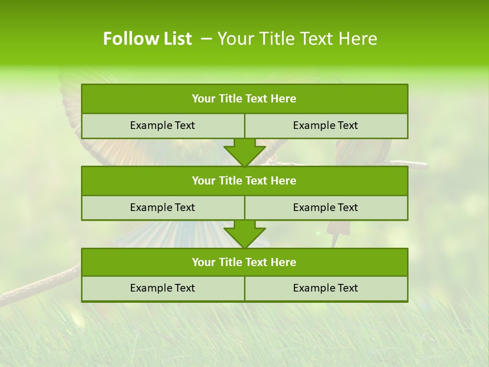Yellow Wild Image PowerPoint Template