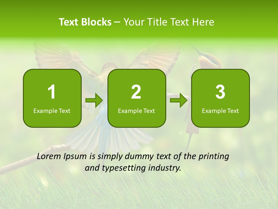 Yellow Wild Image PowerPoint Template