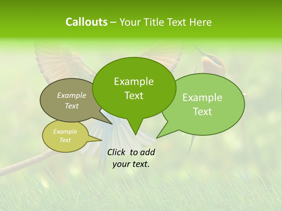 Yellow Wild Image PowerPoint Template