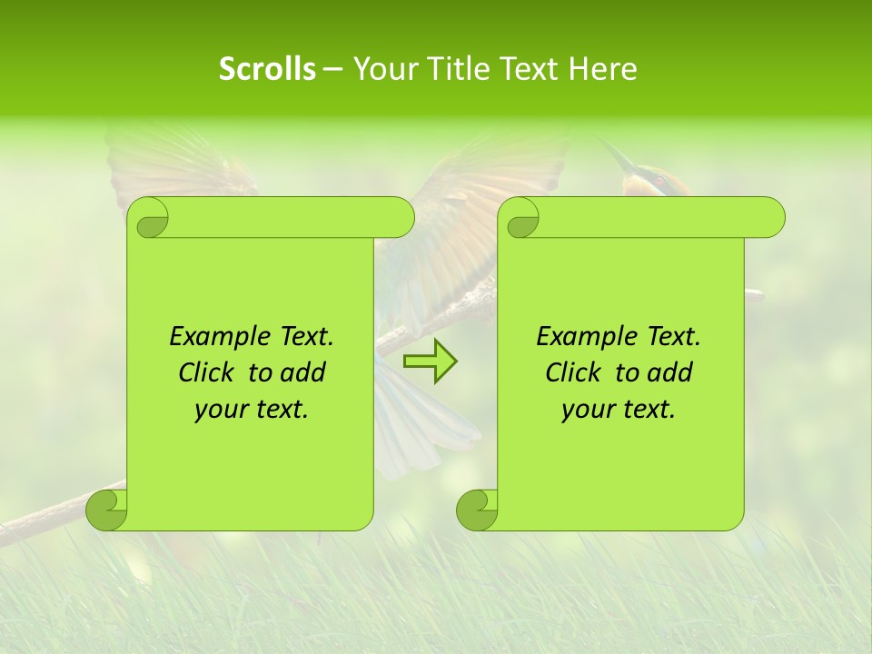 Yellow Wild Image PowerPoint Template