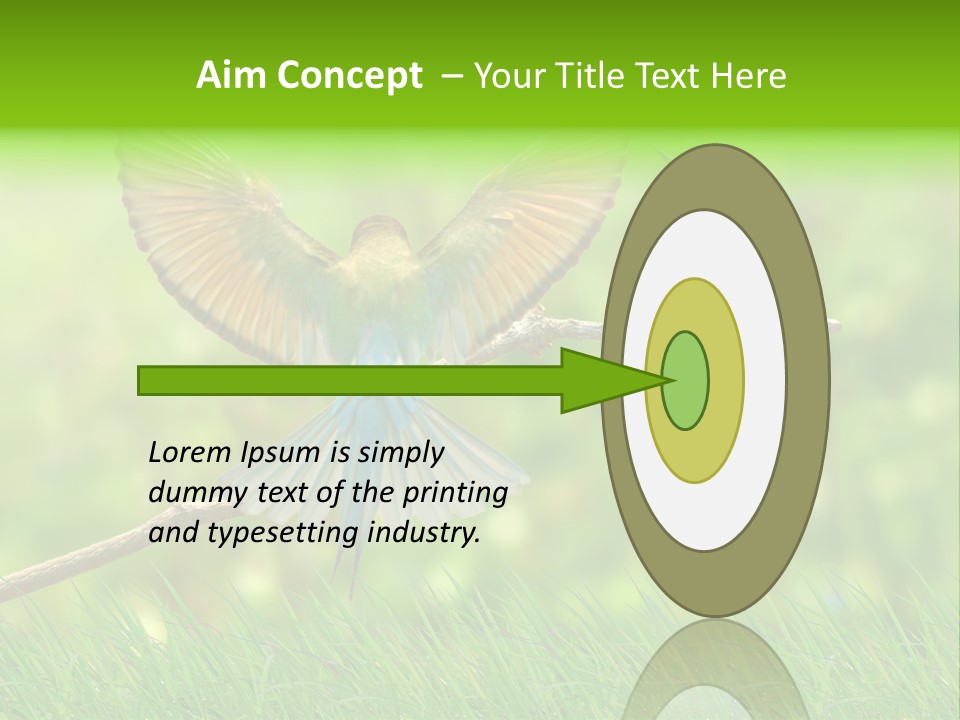 Yellow Wild Image PowerPoint Template