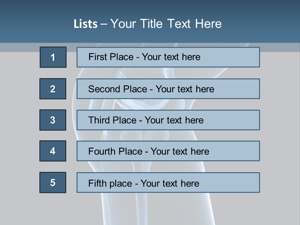 Osteoporosis Biology Backache PowerPoint Template