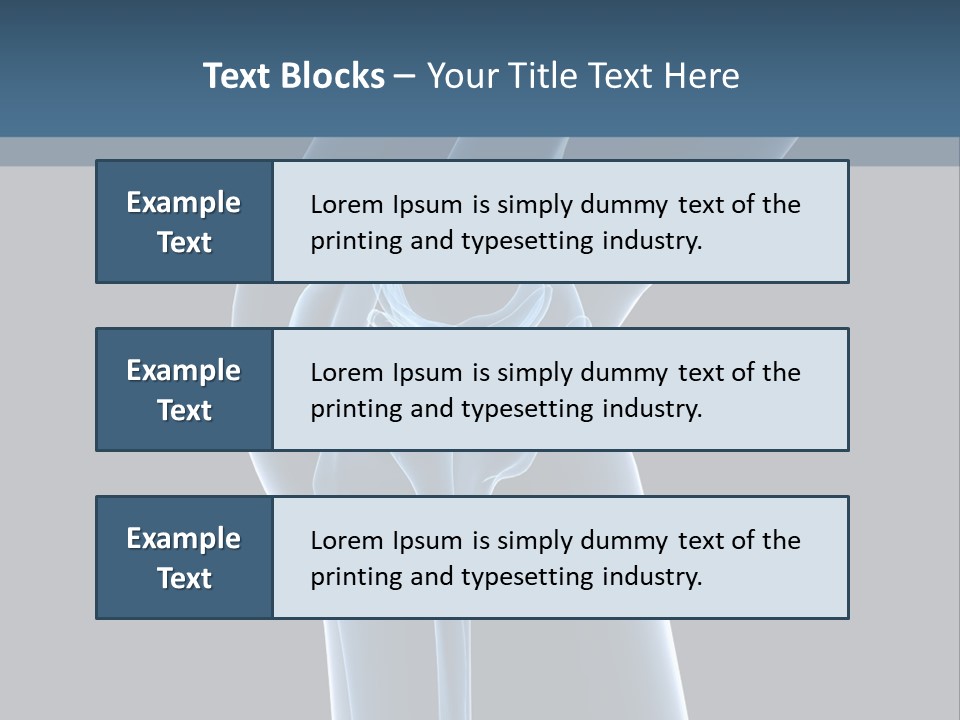 Osteoporosis Biology Backache PowerPoint Template
