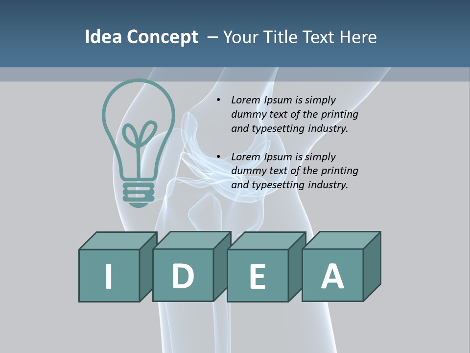 Osteoporosis Biology Backache PowerPoint Template