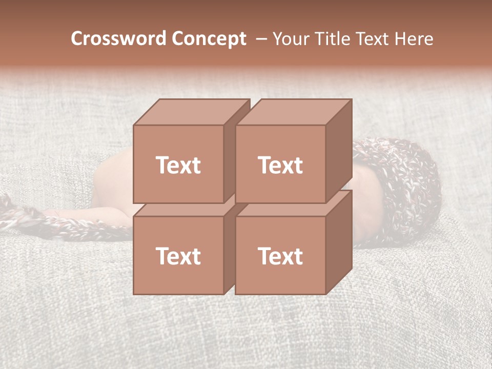 Childhood Crochet Skin PowerPoint Template