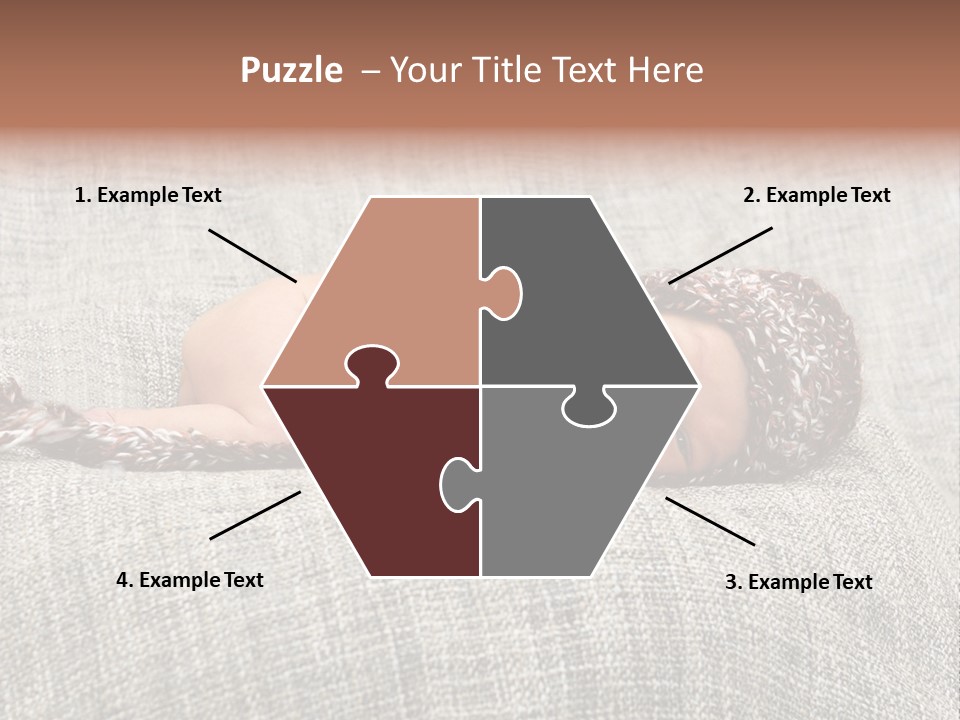 Childhood Crochet Skin PowerPoint Template