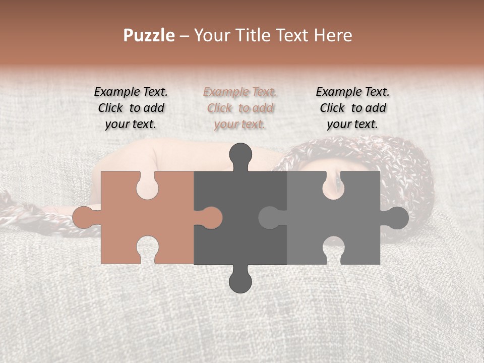 Childhood Crochet Skin PowerPoint Template