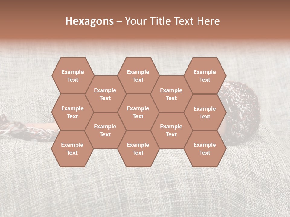 Childhood Crochet Skin PowerPoint Template