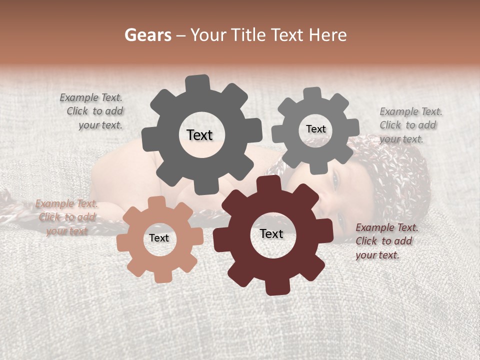 Childhood Crochet Skin PowerPoint Template