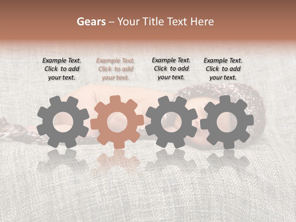 Childhood Crochet Skin PowerPoint Template