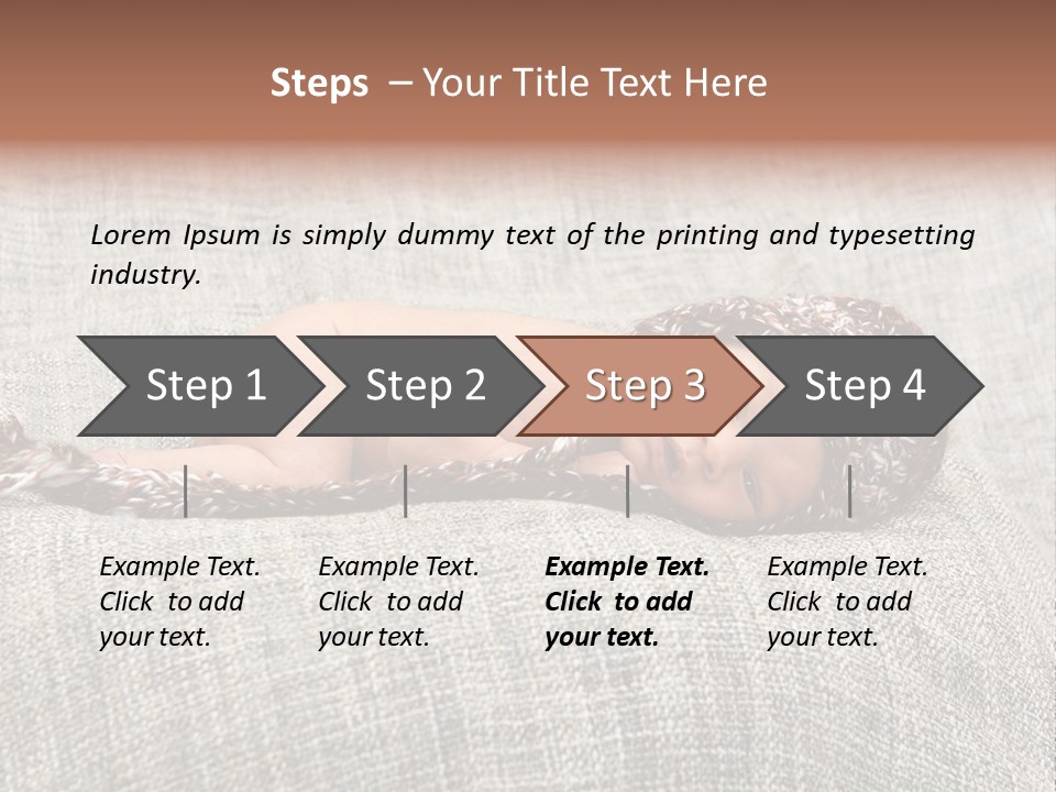 Childhood Crochet Skin PowerPoint Template