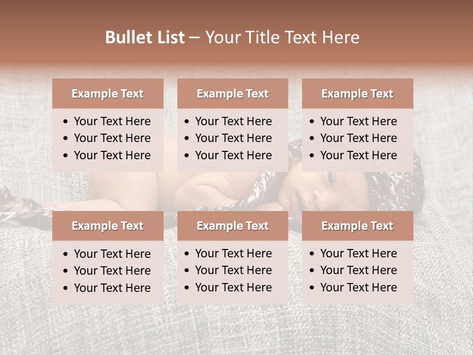 Childhood Crochet Skin PowerPoint Template