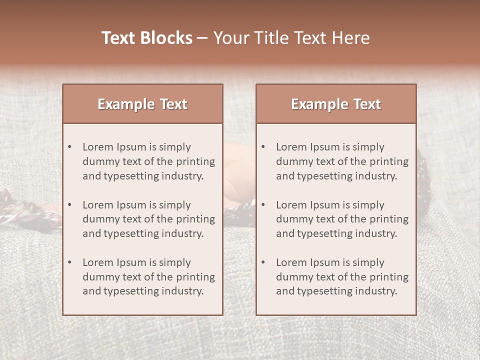 Childhood Crochet Skin PowerPoint Template