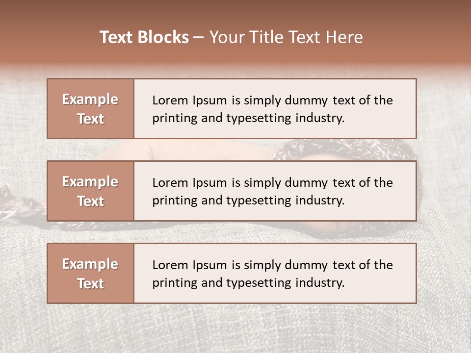 Childhood Crochet Skin PowerPoint Template