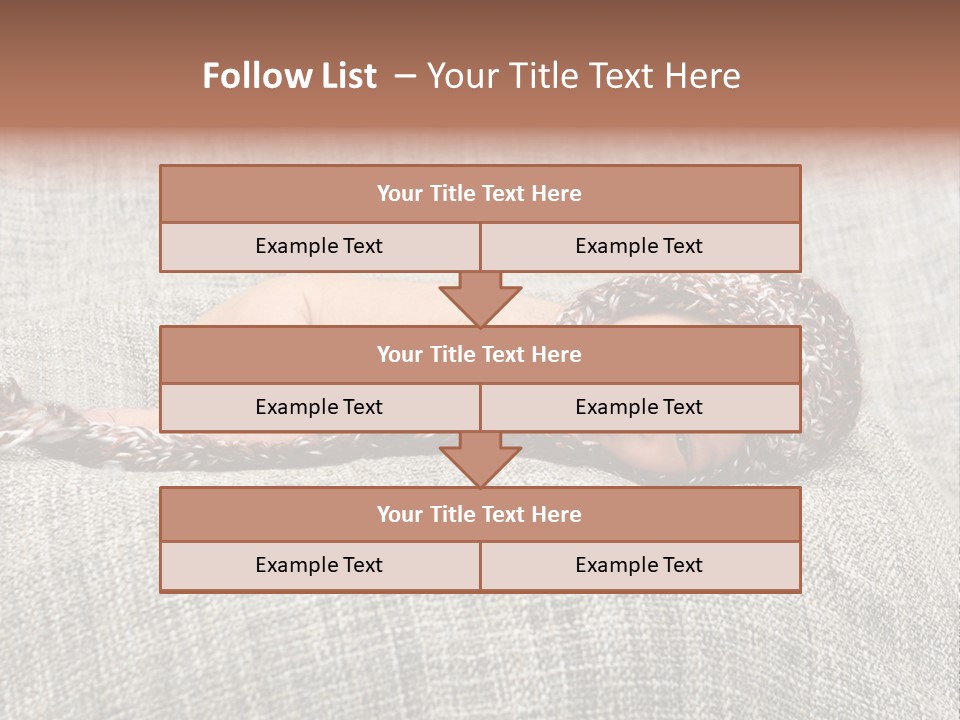 Childhood Crochet Skin PowerPoint Template