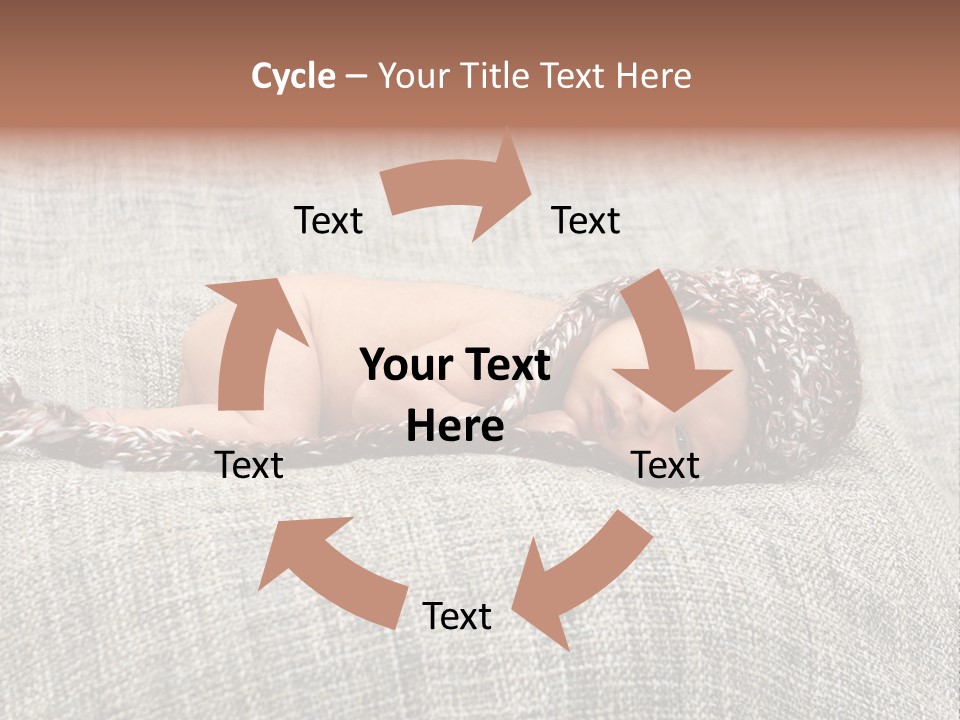 Childhood Crochet Skin PowerPoint Template