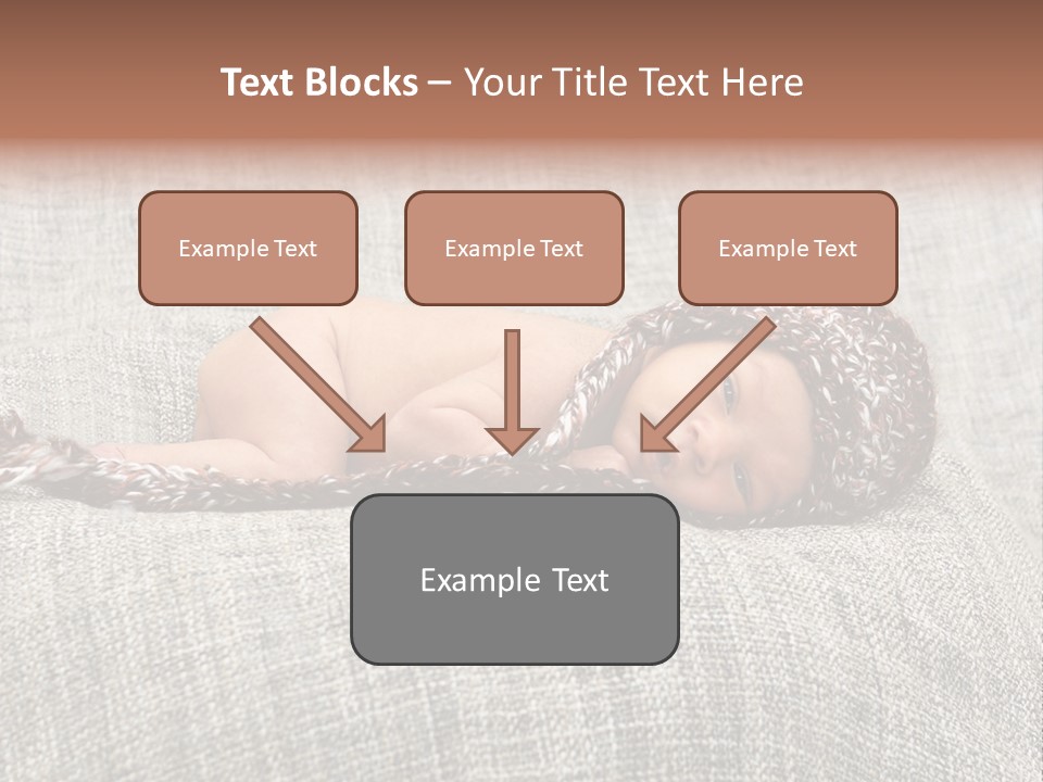 Childhood Crochet Skin PowerPoint Template