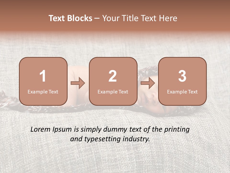 Childhood Crochet Skin PowerPoint Template