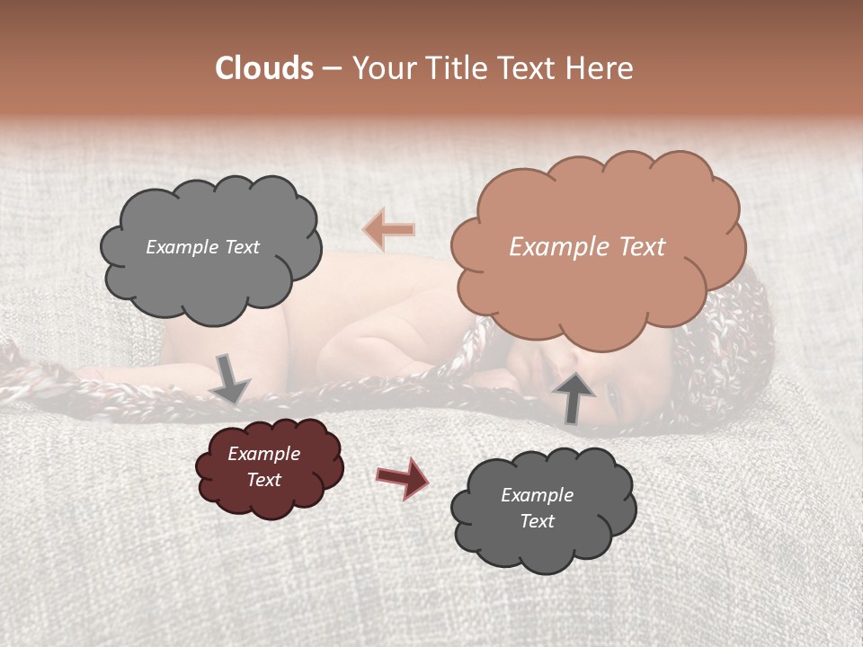 Childhood Crochet Skin PowerPoint Template