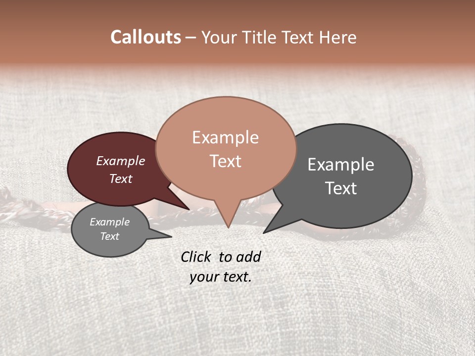 Childhood Crochet Skin PowerPoint Template