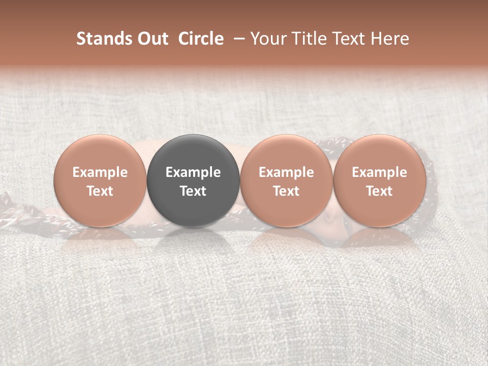 Childhood Crochet Skin PowerPoint Template