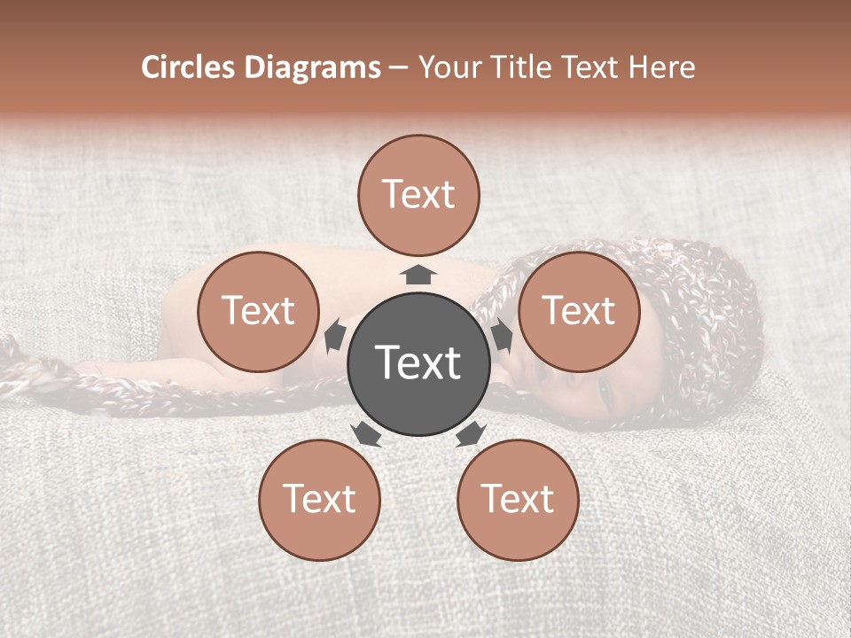 Childhood Crochet Skin PowerPoint Template