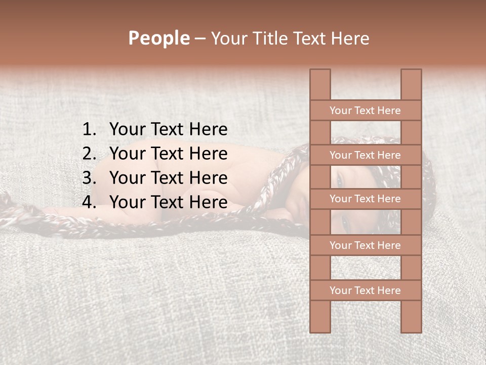 Childhood Crochet Skin PowerPoint Template