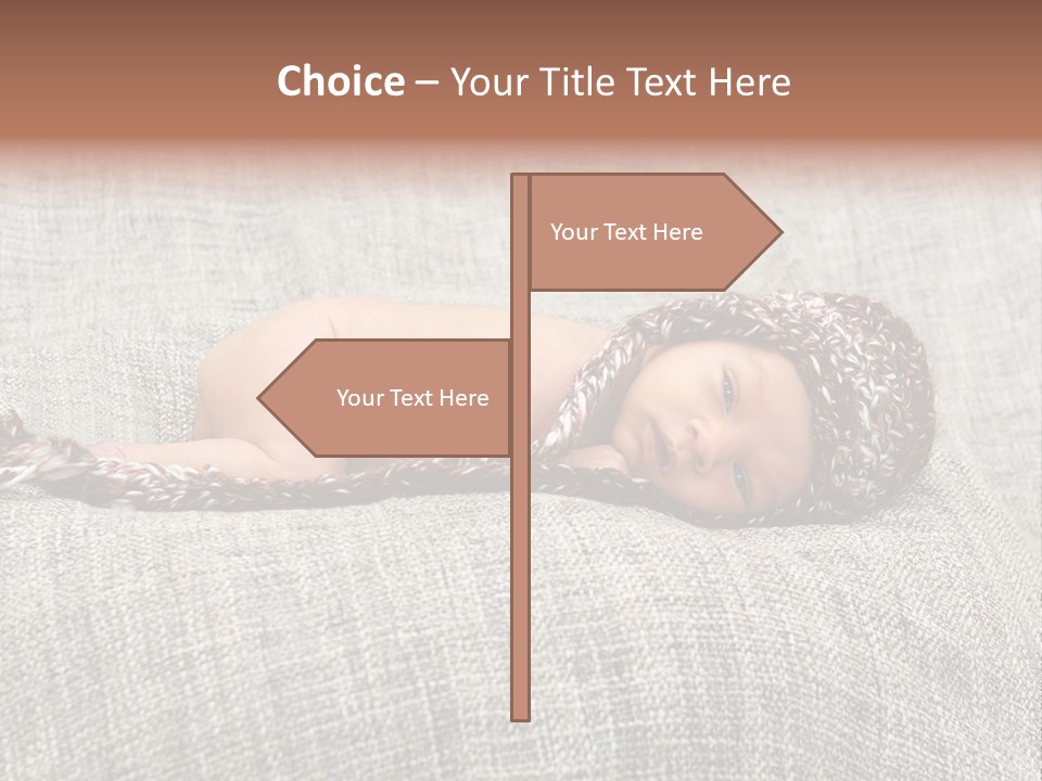 Childhood Crochet Skin PowerPoint Template