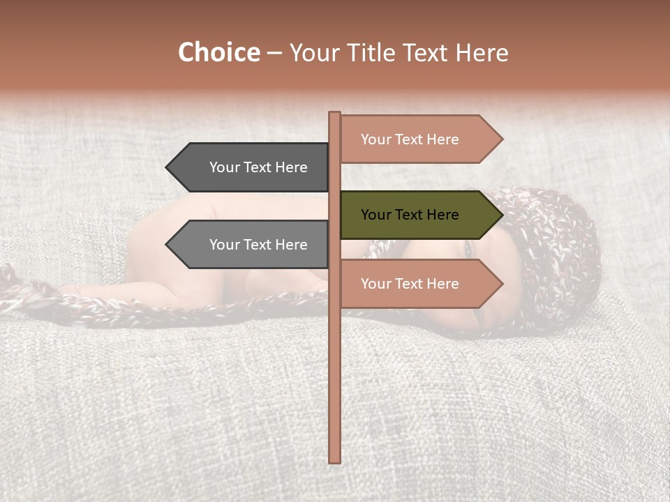 Childhood Crochet Skin PowerPoint Template