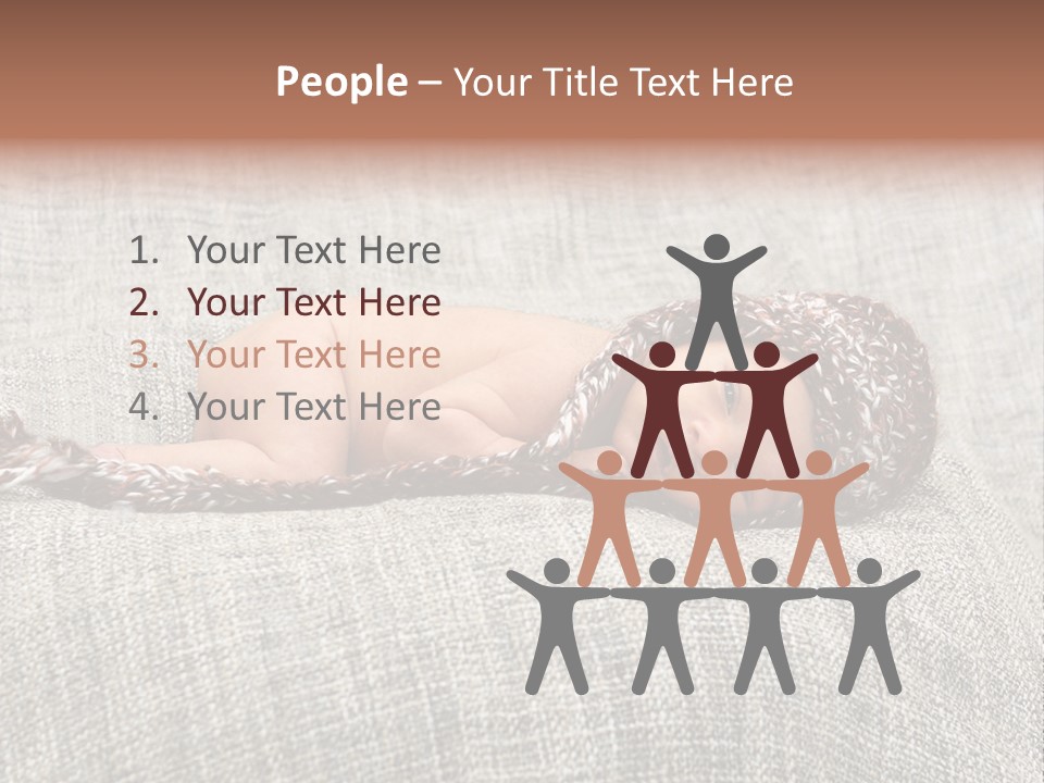 Childhood Crochet Skin PowerPoint Template