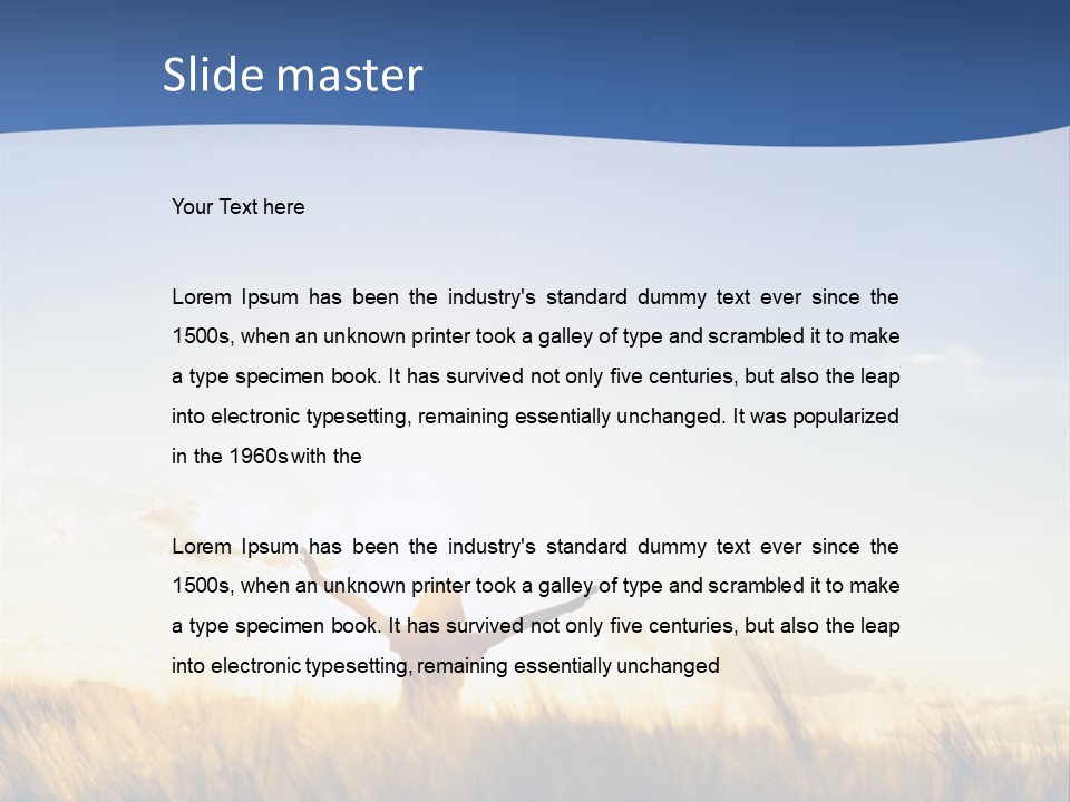 Sunrise Sun Colors PowerPoint Template