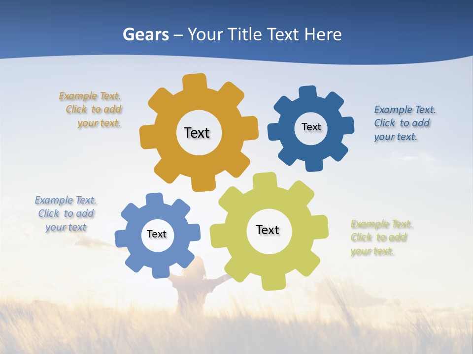 Sunrise Sun Colors PowerPoint Template